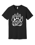 Bear Paw · White Ink · Unisex T-Shirt