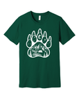 Bear Paw · White Ink · Unisex T-Shirt