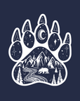 Bear Paw · White Ink · Racerback Tank