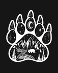 Bear Paw · White Ink · Racerback Tank