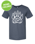 Bear Paw · White Ink · Unisex T-Shirt