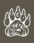 Bear Paw · White Ink · Racerback Tank