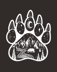 Bear Paw · White Ink · Unisex T-Shirt