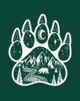 Bear Paw · White Ink · Unisex T-Shirt