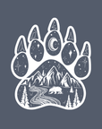 Bear Paw · White Ink · Unisex T-Shirt
