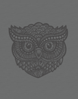 Zentangle Owl · Cropped Tank · Tonal