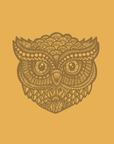 Zentangle Owl · Cropped Tank · Tonal
