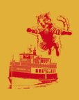 Bremerton Zine Fest ・ Kitty Kaiju 2024 Mustard Tee