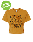 Puget Sound Map Variant · Cropped T-Shirt