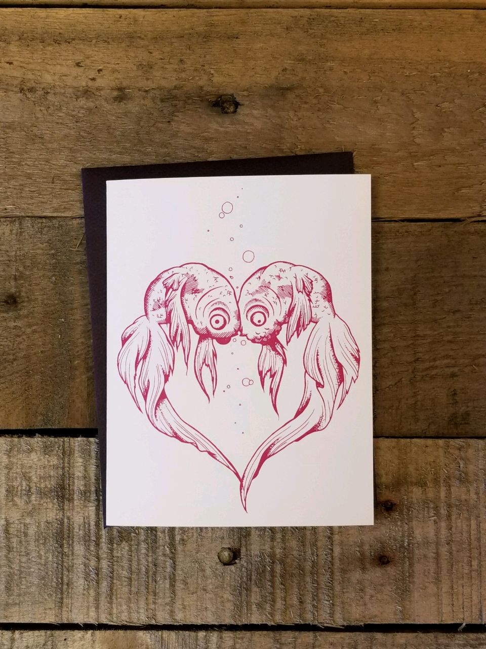 Love Fish Greeting Card Nicole Gress