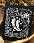 Jaw Bone in Jar · Canvas Patch